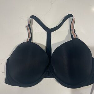 VICTORIA’S SECRET Black T-Shirt Push-up Full Coverage T-Back Bra